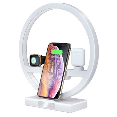 2020 Multifunctional Wireless Charging Desk Lamp Touch Dimming Wireless Fast Charging Light 4-in-1 Fast Charger